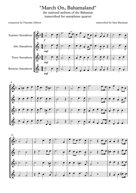 March On Bahamaland Sheet Music