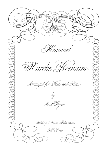 March Romaine Arr Flute And Piano Sheet Music