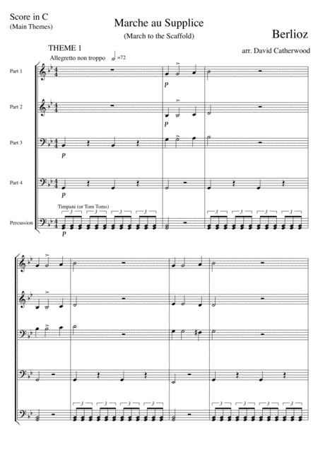 Free Sheet Music March To The Scaffold By Berlioz Arr David Catherwood