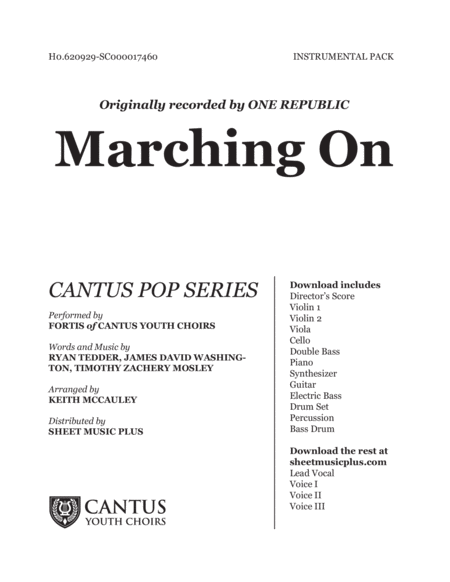 Free Sheet Music Marching On Instrumental Pack