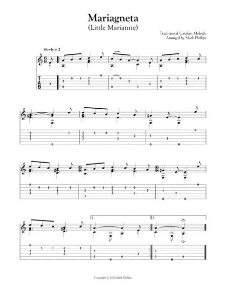 Free Sheet Music Mariagneta Little Marianne