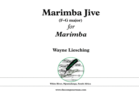 Marimba Jive F G Major For Marimba Sheet Music