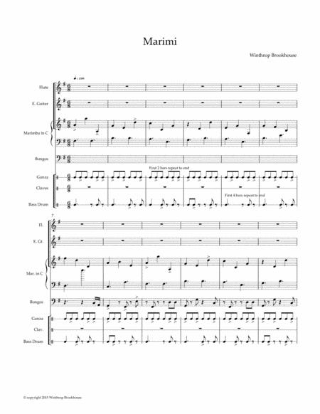 Free Sheet Music Marimi