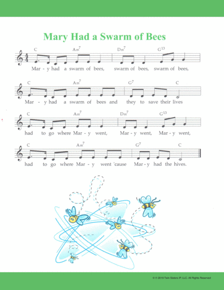 Mary Had A Swarm Of Bees Sheet Music