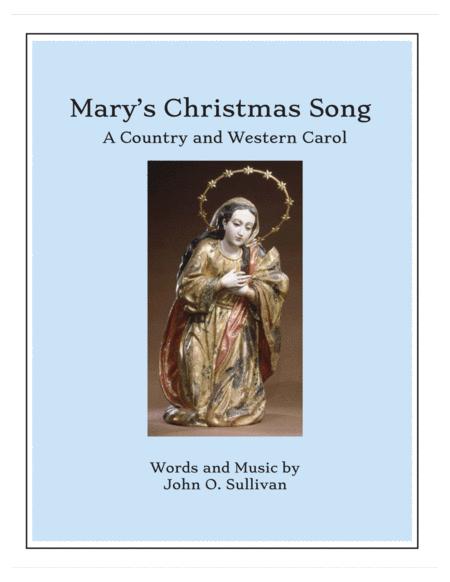Free Sheet Music Marys Christmas Song