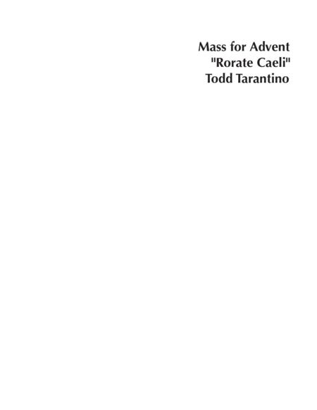 Free Sheet Music Mass For Advent Rorate Caeli Voice With Organ Or Keyboard