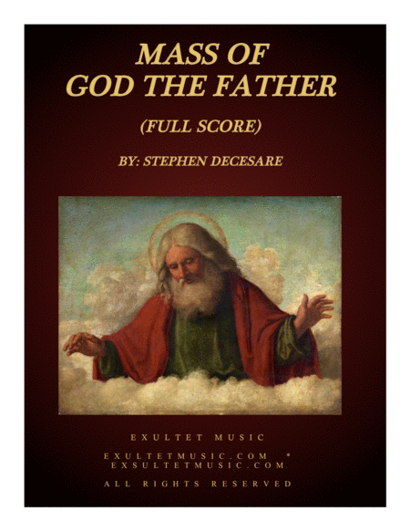 Free Sheet Music Mass Of God The Father Full Score