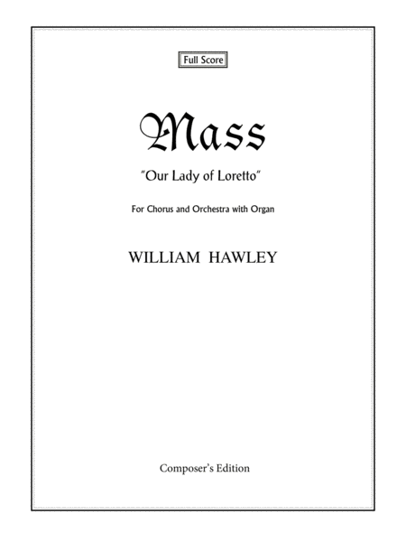 Mass Our Lady Of Loretto Full Score Sheet Music