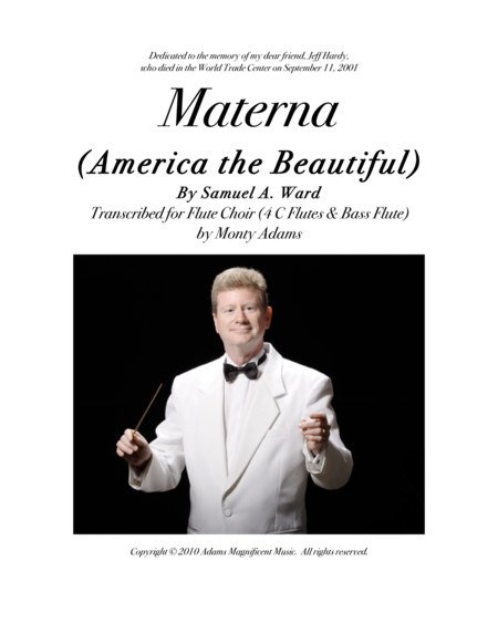 Materna America The Beautiful For Flute Choir Sheet Music