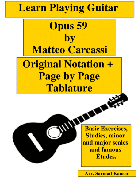 Matteo Carcassi Op 59 All 3 Parts Notation And Tablature Sheet Music