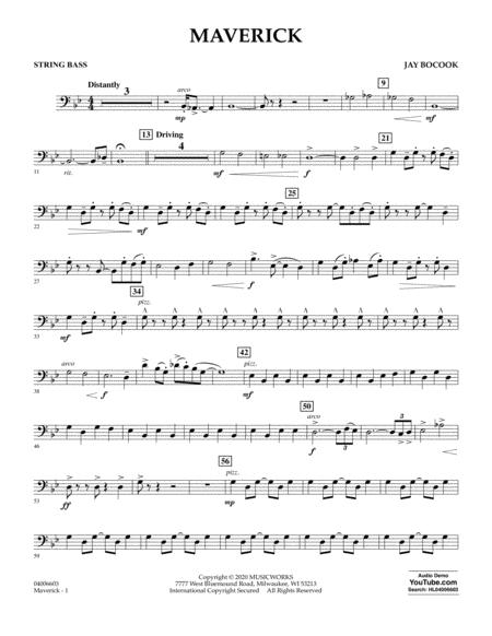 Free Sheet Music Maverick String Bass