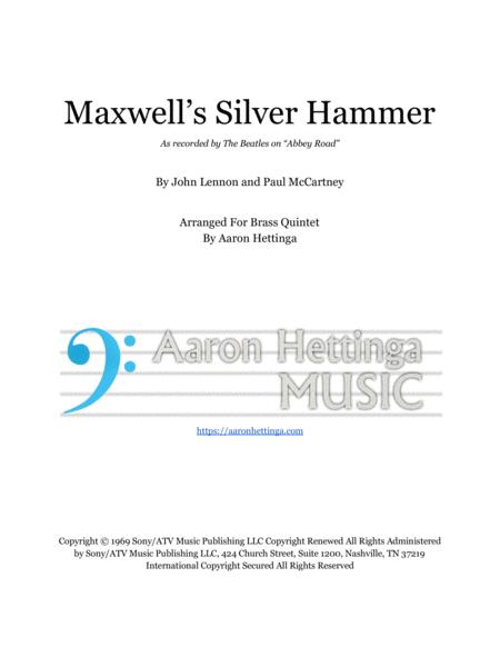Free Sheet Music Maxwell Silver Hammer The Beatles Brass Quintet
