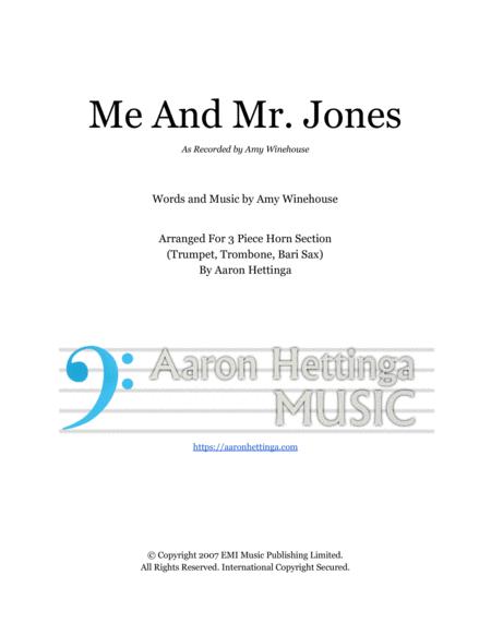 Me And Mr Jones Amy Winehouse Horn Section Chart Sheet Music