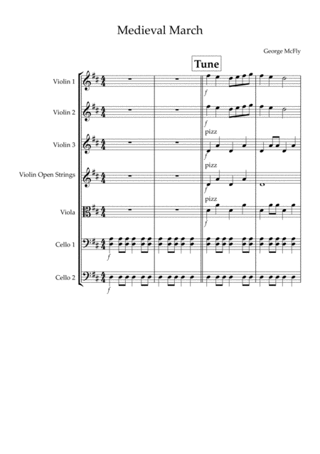 Free Sheet Music Medieval March