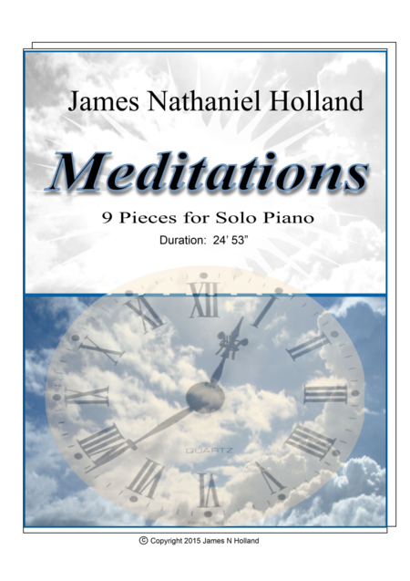 Free Sheet Music Meditations Piano Solo Cycle Of 9 Pieces