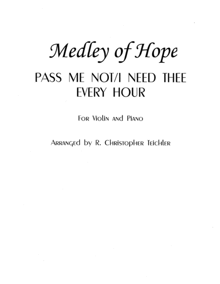 Medley Of Hope Sheet Music