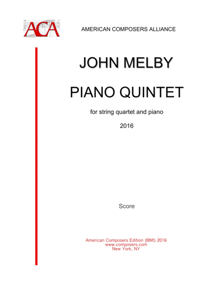 Melby Piano Quintet Sheet Music