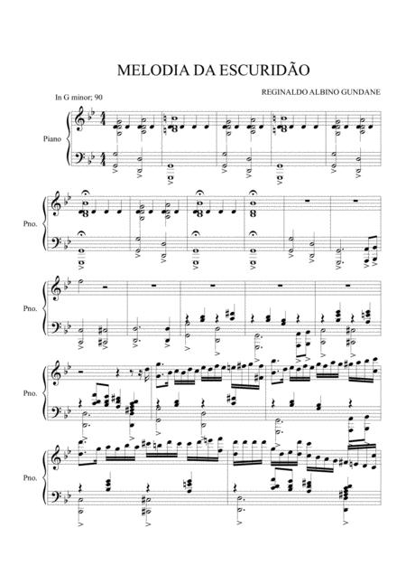 Free Sheet Music Melodia Da Escurido