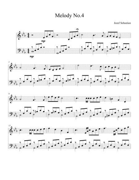 Free Sheet Music Melody No 4