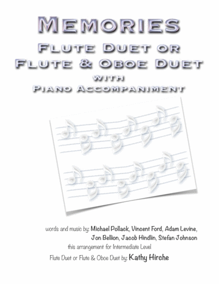 Memories Flute Duet Or Flute Oboe Duet Sheet Music