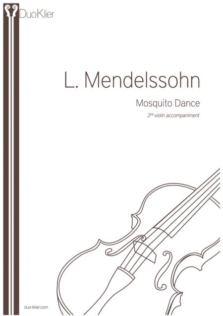 Free Sheet Music Mendelssohn Mosquito Dance 2nd Violin Accompaniment