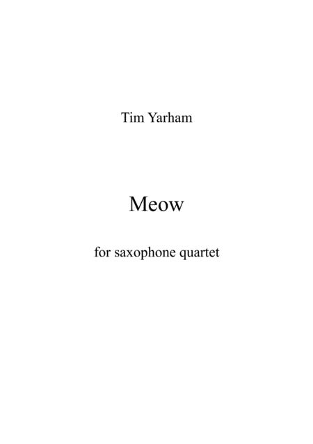 Free Sheet Music Meow