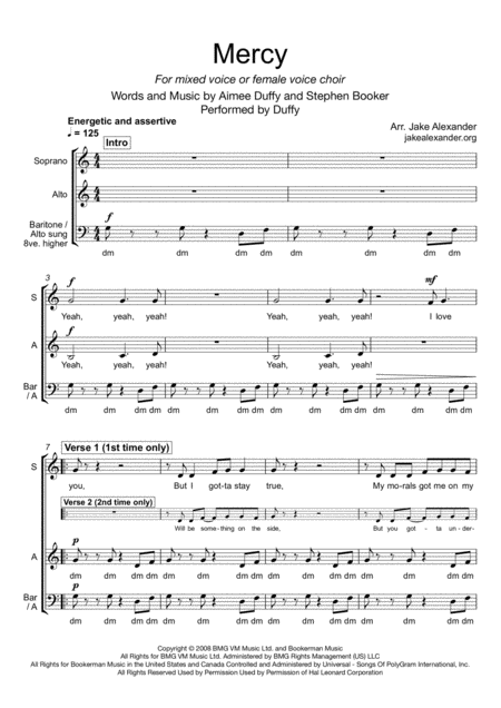 Free Sheet Music Mercy Sabar Saa