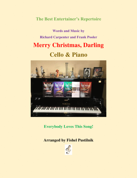 Free Sheet Music Merry Christmas Darling For Cello And Piano