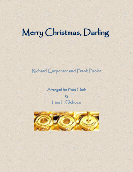 Merry Christmas Darling For Flute Choir Sheet Music