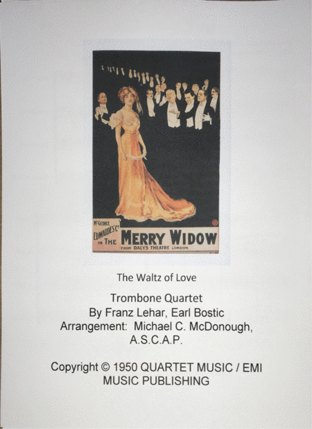 Free Sheet Music Merry Widow Waltz