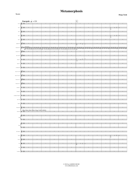 Metamorphosis Full Orchestra Sheet Music