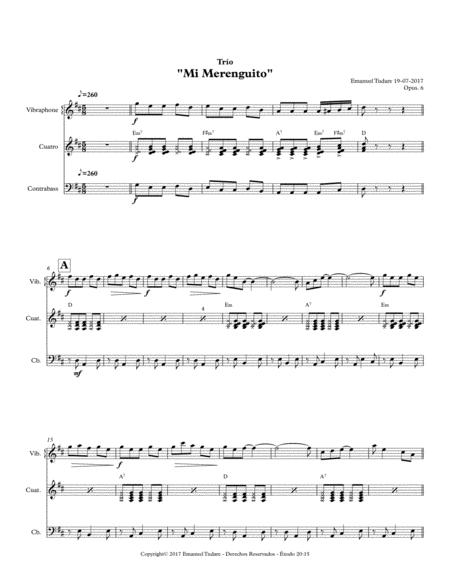 Free Sheet Music Mi Merenguito