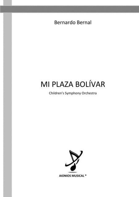 Mi Plaza Bolvar Childrens Symphonic Orchestra Score Only Sheet Music