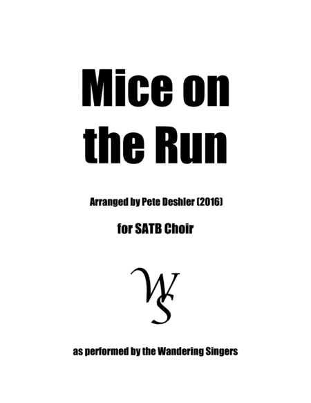 Free Sheet Music Mice On The Run