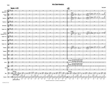 Mid Cape Maverick Jazz Ensemble Score Sheet Music