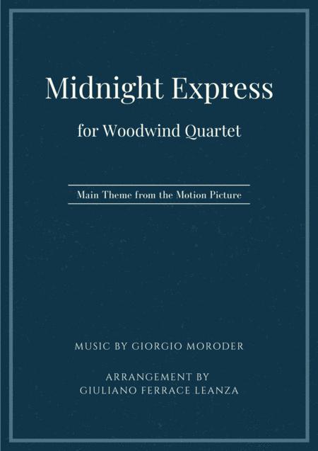 Free Sheet Music Midnight Express Theme For Woodwind Quartet