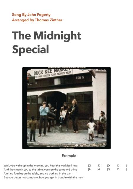 Free Sheet Music Midnight Special Chords And Lyrics Easy To Follow