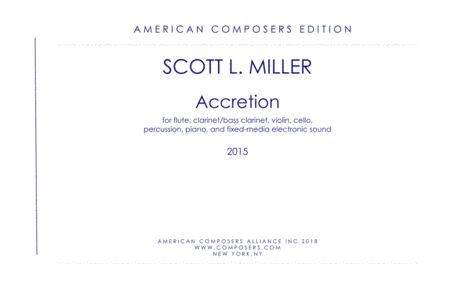 Free Sheet Music Millers Accretion