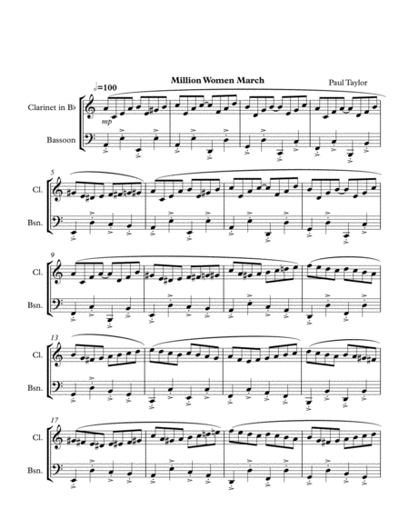 Million Women March Sheet Music