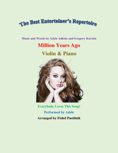 Free Sheet Music Million Years Ago For Violin And Piano Video