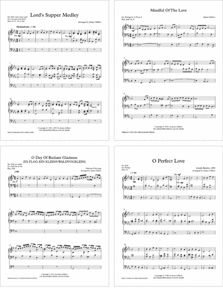 Free Sheet Music Mindful Of The Love A Collection Of Solo Organ Music Orc09