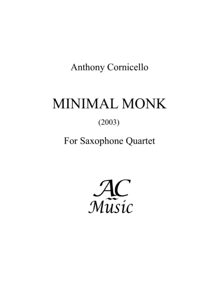 Minimal Monk Sheet Music