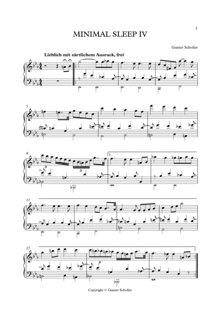 Minimal Sleep Iv Sheet Music