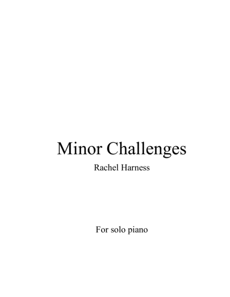 Free Sheet Music Minor Challenges