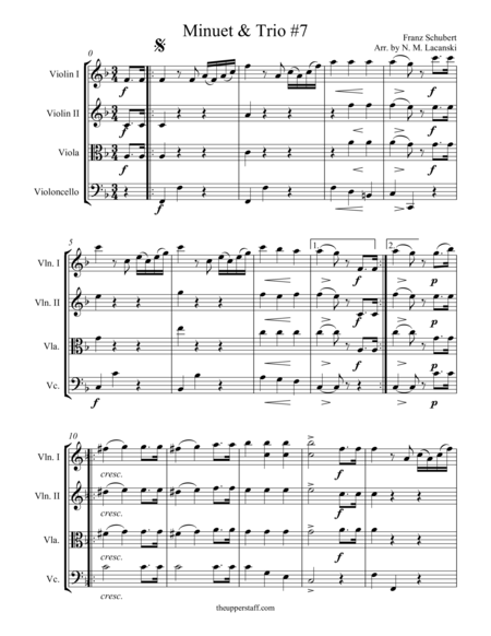 Minuet And Trio 7 Sheet Music