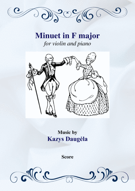 Minuet In F Major For Violin And Piano Sheet Music