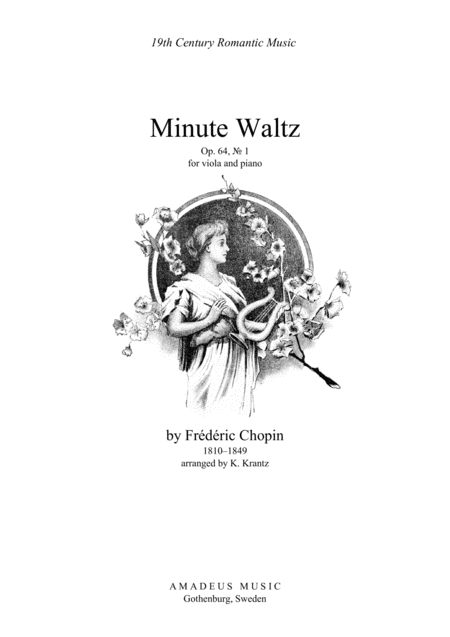 Free Sheet Music Minute Waltz Op 64 No 1 For Viola And Piano