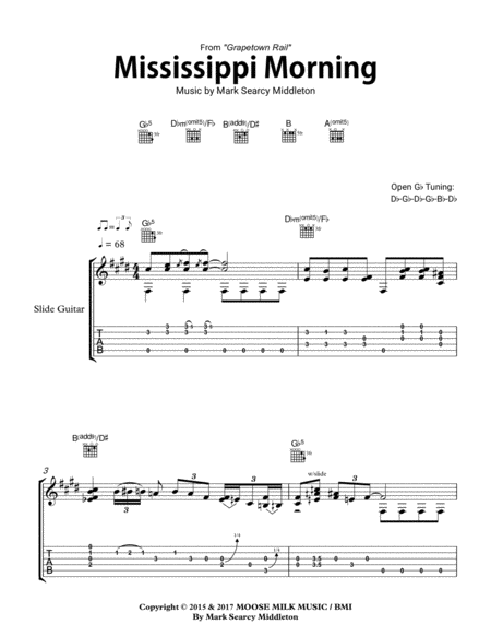 Mississippi Morning Sheet Music