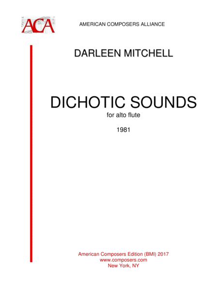 Free Sheet Music Mitchell Dichotic Sounds