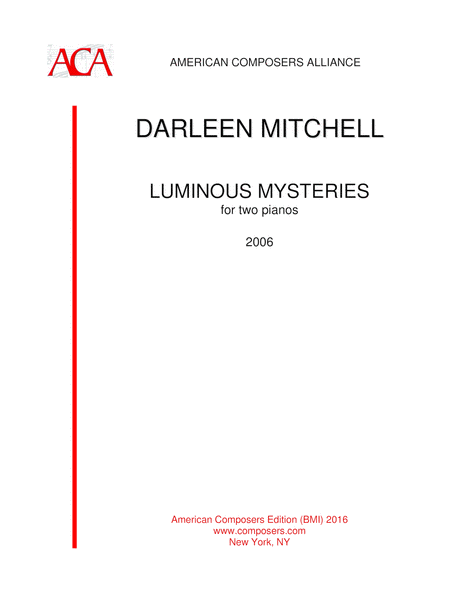 Free Sheet Music Mitchell Luminous Mysteries